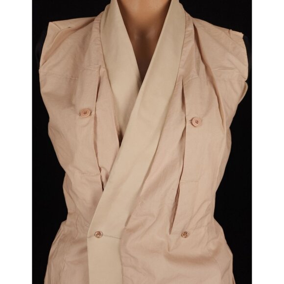 Rick Owens Calf Leather Blazer Jacket Size 40 US 6 Slim Womens Beige $2160 - Picture 11 of 12